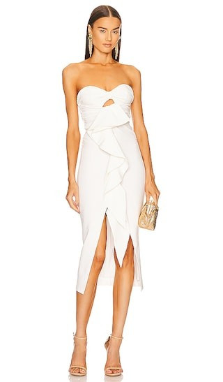 Michael Costello x REVOLVE Dorothea Dress in White. - size S | Revolve Clothing (Global)