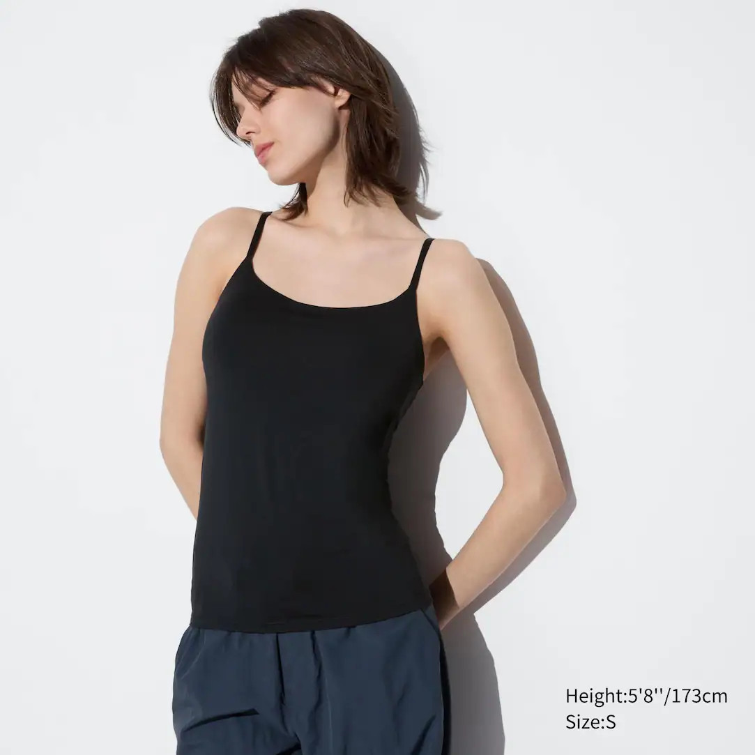AIRism Sleeveless Camisole Bra Top | UNIQLO (UK)
