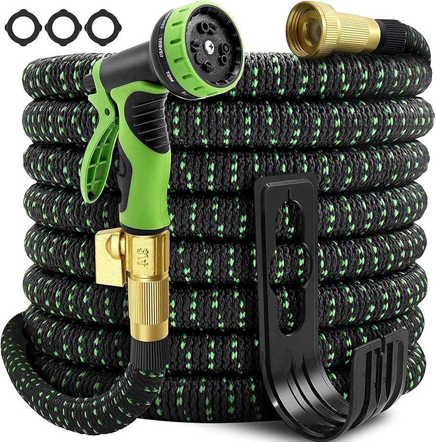 100ft Expandable Garden Hose, Flexible Lightweight 100 ft Water Hose, with 10 Function Spray Nozz... | Amazon (US)