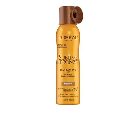 L Oreal Paris Sublime Bronze Self Tanning Mist Medium Streak Free 4.6 oz | Walmart (US)