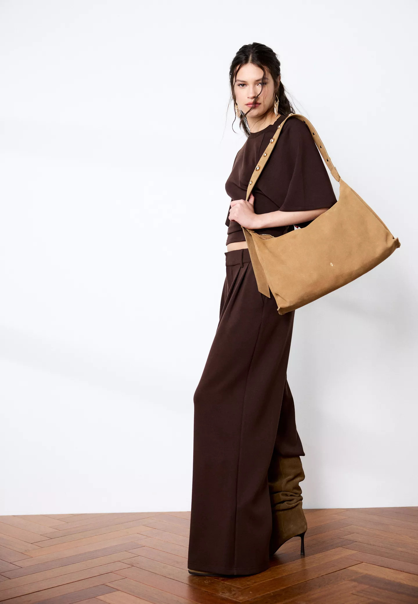 Soft-touch dress trousers - Women's See all | Stradivarius United Kingdom | Stradivarius (UK)