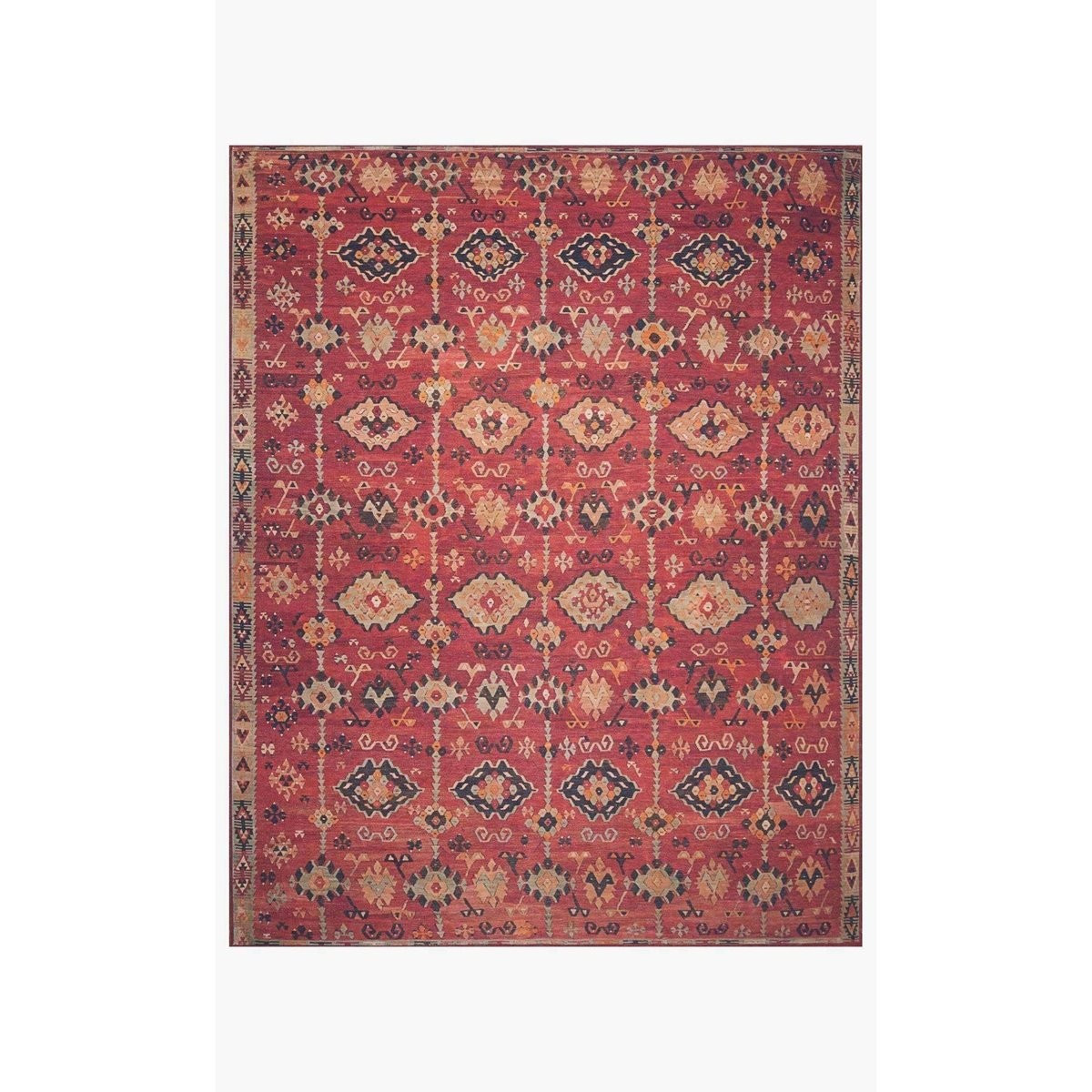 Magnolia Home Lucca LF-02 Brick / Multi Area Rug | France and Son