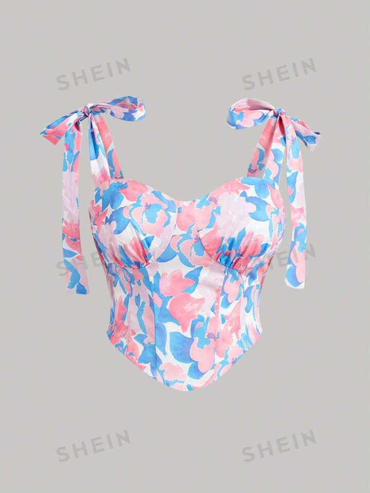 SHEIN MOD Plus Size Women's Printed Simple Daily Camisole | SHEIN