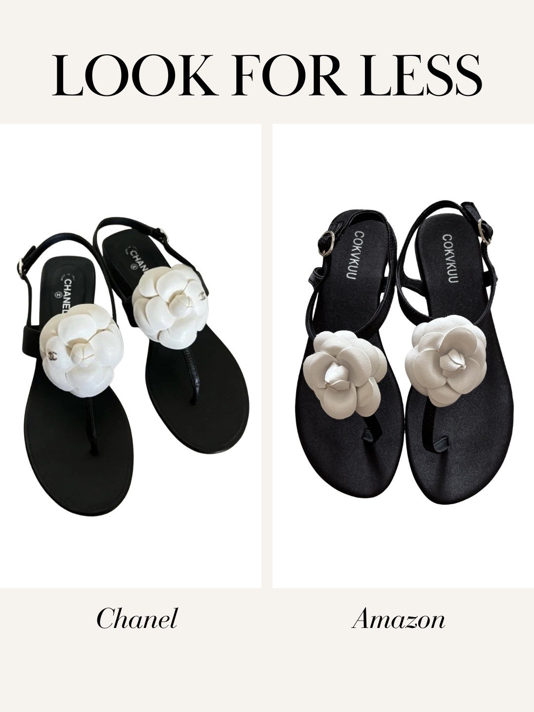 Amazon floral sandals that look like Chanel! Designer look for less, save vs splurge, Amazon finds, Amazon sandals 

#LTKSeasonal #LTKstyletip #LTKshoecrush