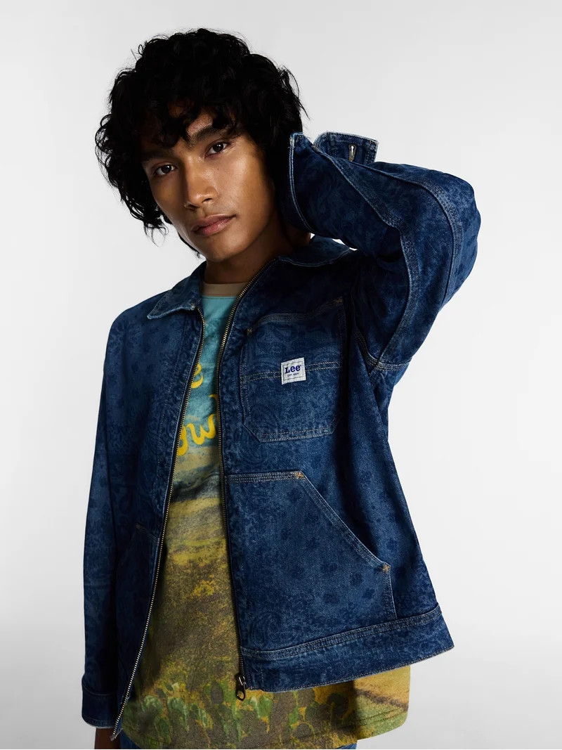 Kacey Lee Men's Denim Workwear Jacket, Sizes S-2XL | Walmart (US)