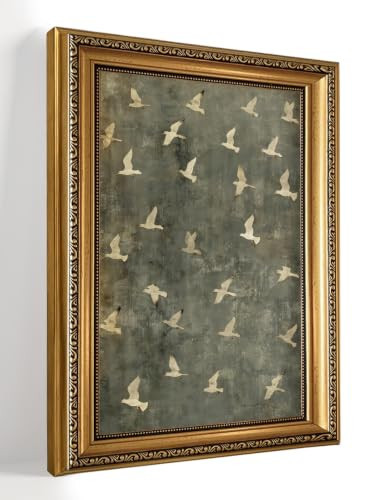 Vintage Gold Framed Wall Art Flying Bird Canvas Art Prints, 12x16in | Amazon (US)