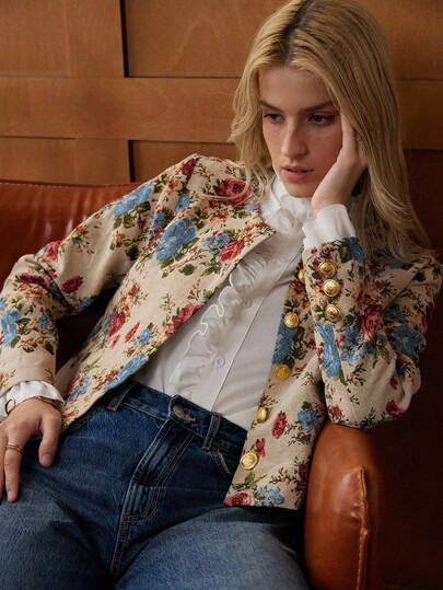 Floral jacket | SHEIN