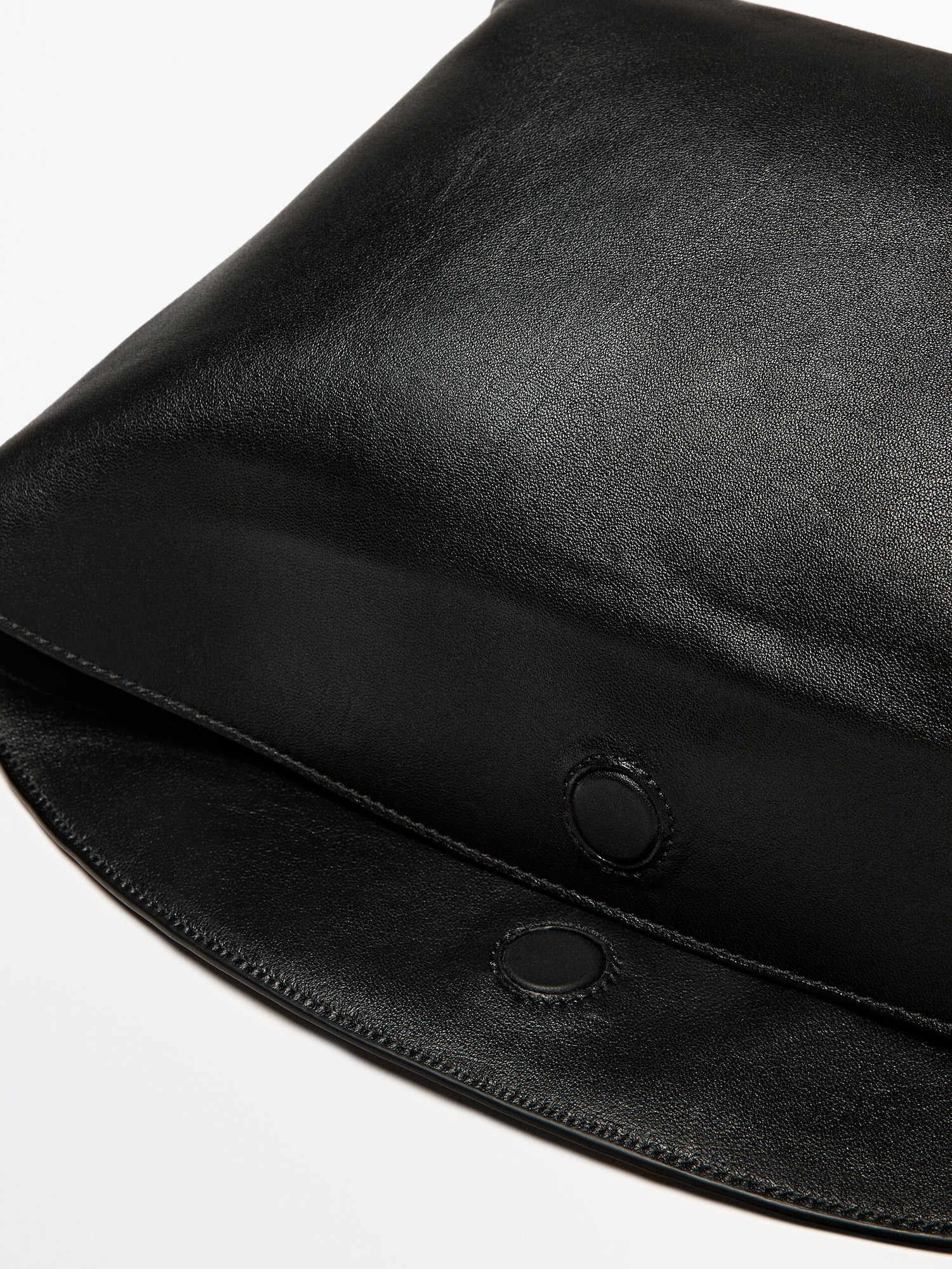 Nappa leather bag with knots | Massimo Dutti US