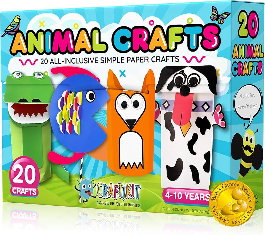 Craftikit\u00ae 20 Award-Winning Animal Toddler Arts and Crafts for Kids Ages 3-10 Years, All-Inc... | Amazon (US)