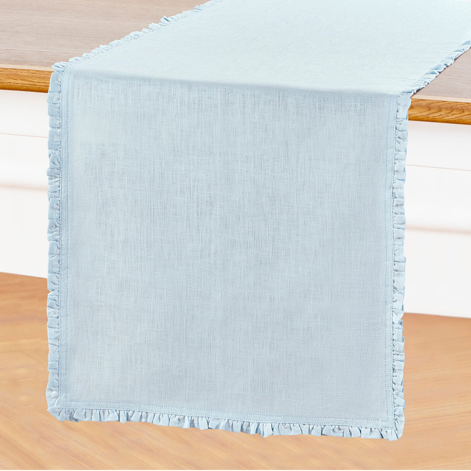 Juliette Ruffle Table Runner | Table Linen | Solino Home | Solino Home