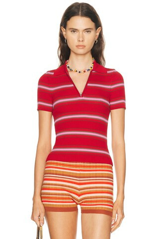 Staud Ren Top in Red | FWRD 