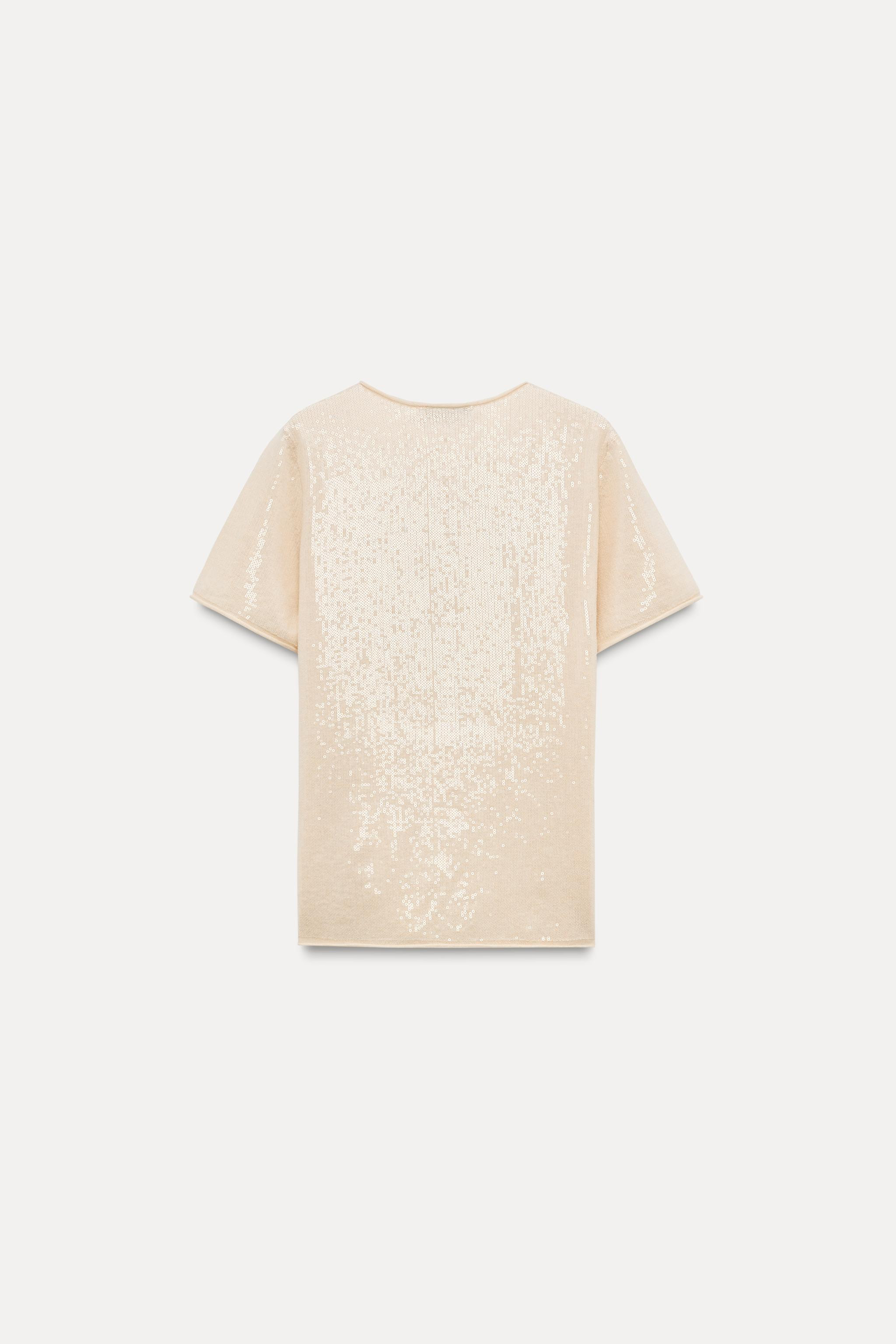 SEQUINED KNIT SWEATER | Zara US