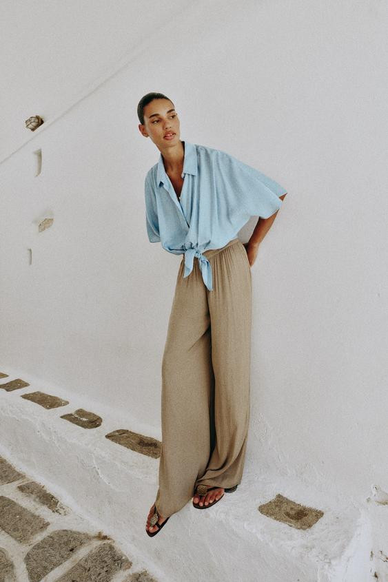 WIDE FLOWING TROUSERS | Zara NL