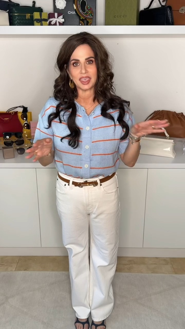 Casual Striped Button Down Tops for Summer 

 #LTKSeasonal #LTKWorkwear #LTKTravel