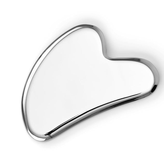 Sacheu Stainless Steel Gua Sha - Metal Gua Sha, Gua Sha Facial Tools Stainless Steel, Reduce Puff... | Amazon (US)