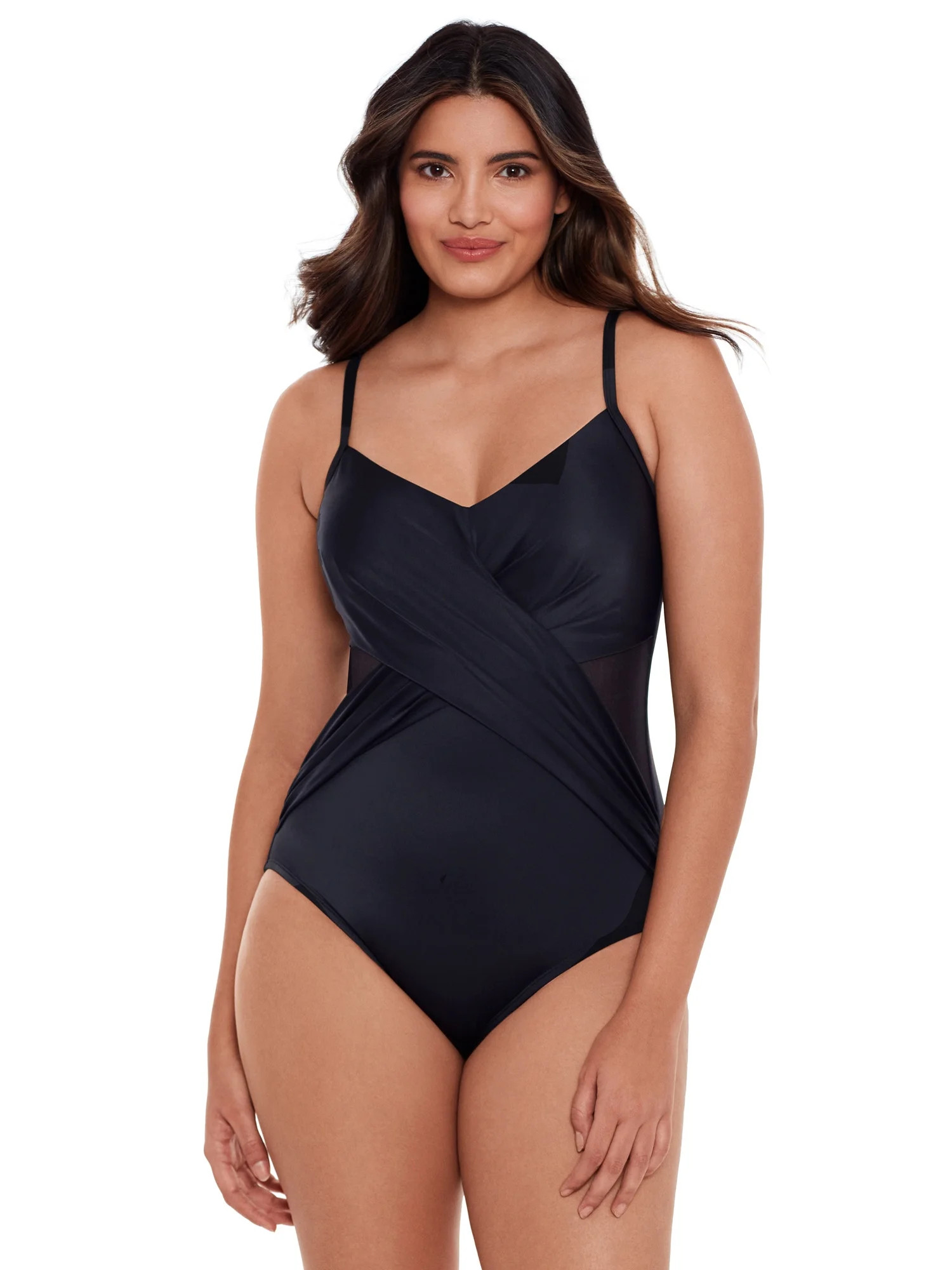 Embrace Your Curves™ by Miracle Brands® Women's and Plus Janelle One Piece Swimsuit | Walmart (US)