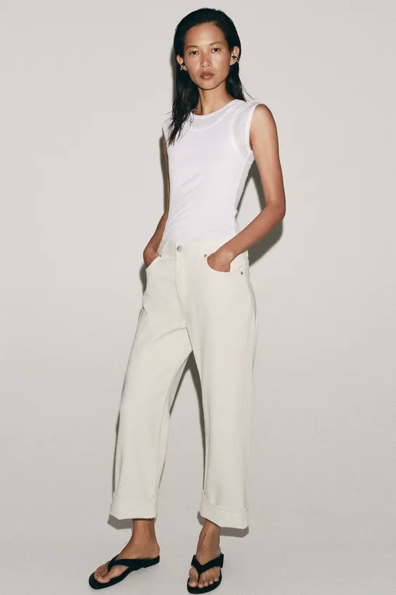 ZW COLLECTION LOW-RISE BAGGY JEANS | Zara FR