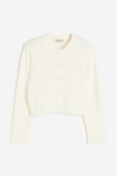 Knitted shoulder-pad jacket | H&M (UK, MY, IN, SG, PH, TW, HK)
