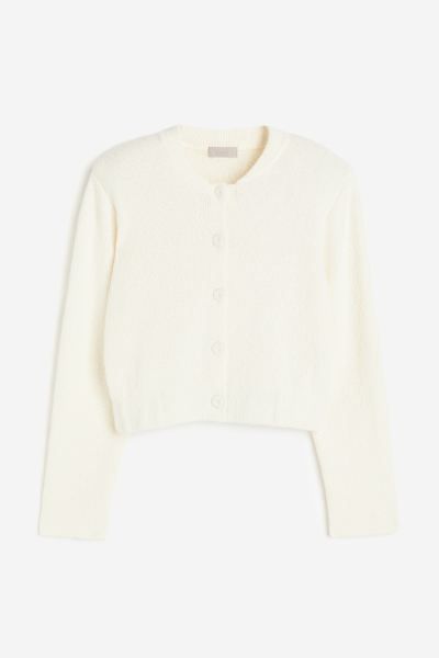 Knitted shoulder-pad jacket | H&M (UK, MY, IN, SG, PH, TW, HK)