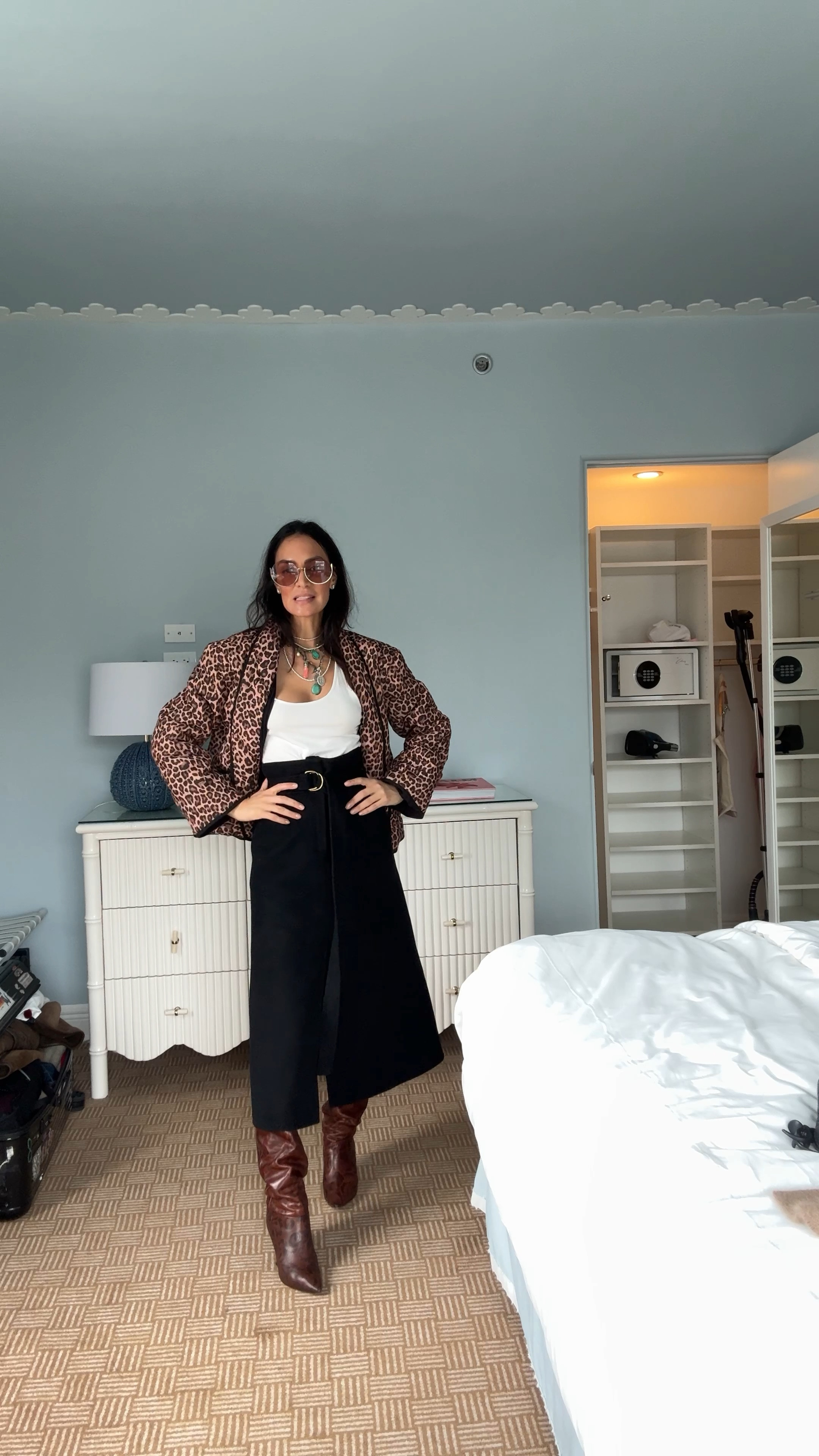 Elevate your style with these timeless staples: a classic white tank, a sleek black midi skirt, a fierce leopard jacket, and trusty cowboy boots. These pieces never go out of fashion! 🐆🖤🌟

#LTKSaleAlert #LTKOver40 #LTKMostLoved