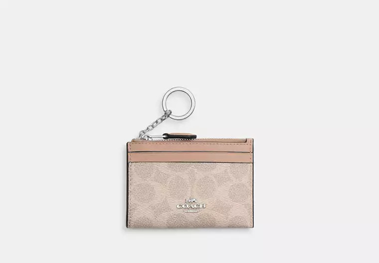 Mini Skinny Id Case In Signature Canvas | Coach Outlet CA