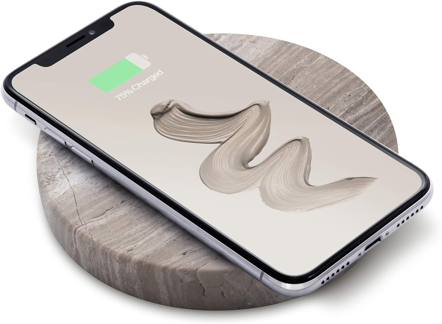 Eggtronic Wireless Charging Stone - Qi Certified 10W high Speed Charger with Built-in Durable Bra... | Amazon (US)