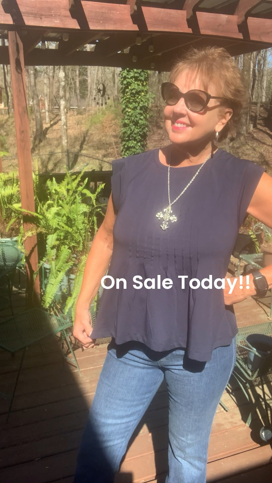 This adorable Lands End cap sleeve pintuck swing top is on sale today only- half price!! Get it for under $25.  And it’s available in other colors too.🩵💙🤍

Please follow me for more sales and Fashion Inspiration!

#ltkover40
#ltkmidsize


#LTKSaleAlert #LTKSeasonal #LTKdayinmylife