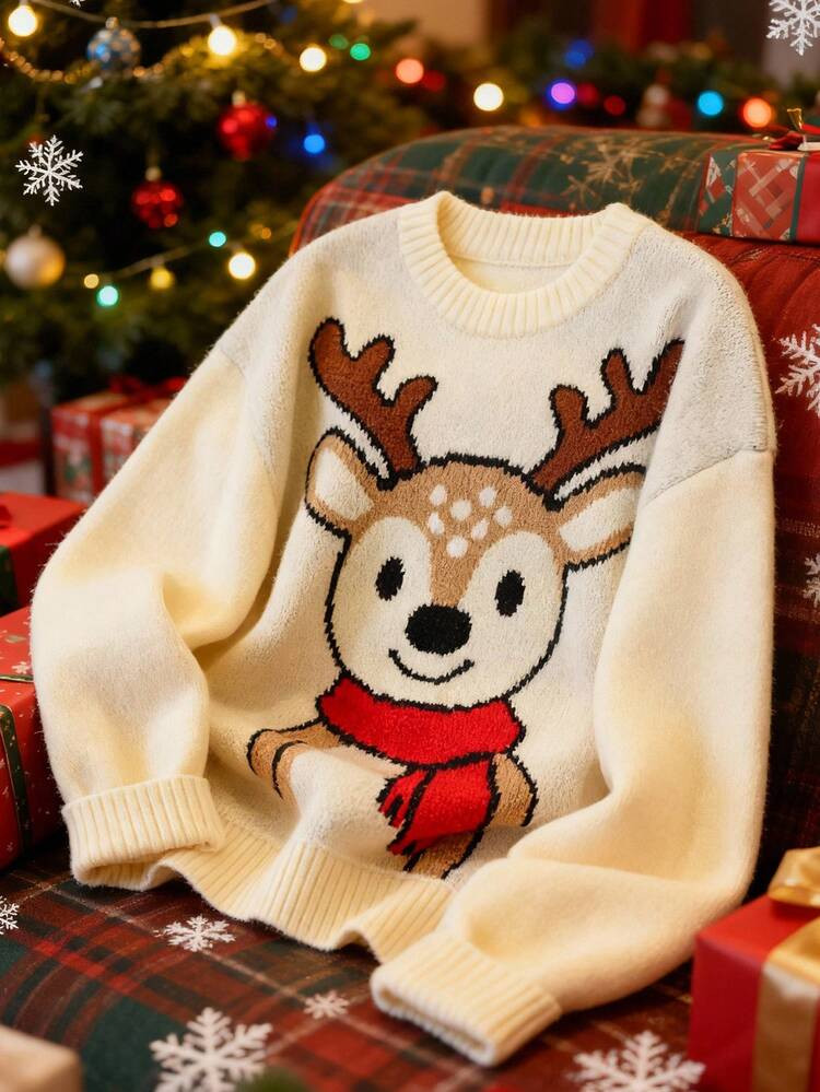 Reindeer Sweater  | SHEIN