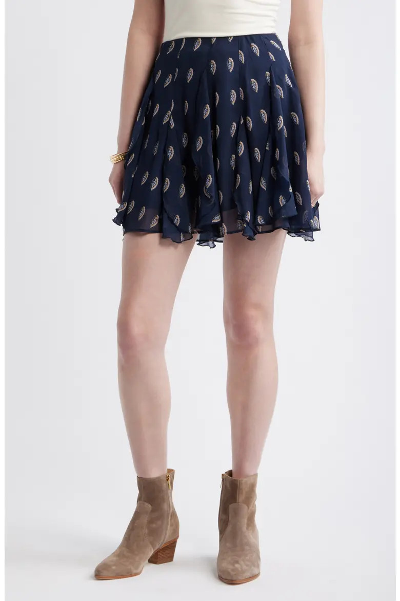 Vertical Ruffle Miniskirt (Women) | Nordstrom | Nordstrom