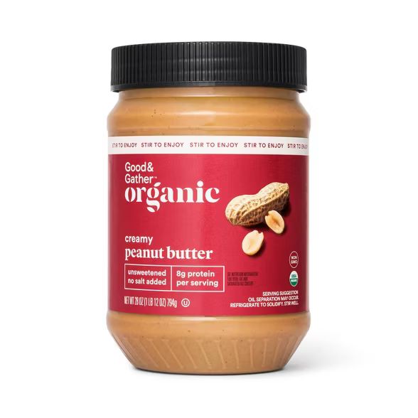 Organic Stir Creamy Peanut Butter - 28oz - Good & Gather™ | Target