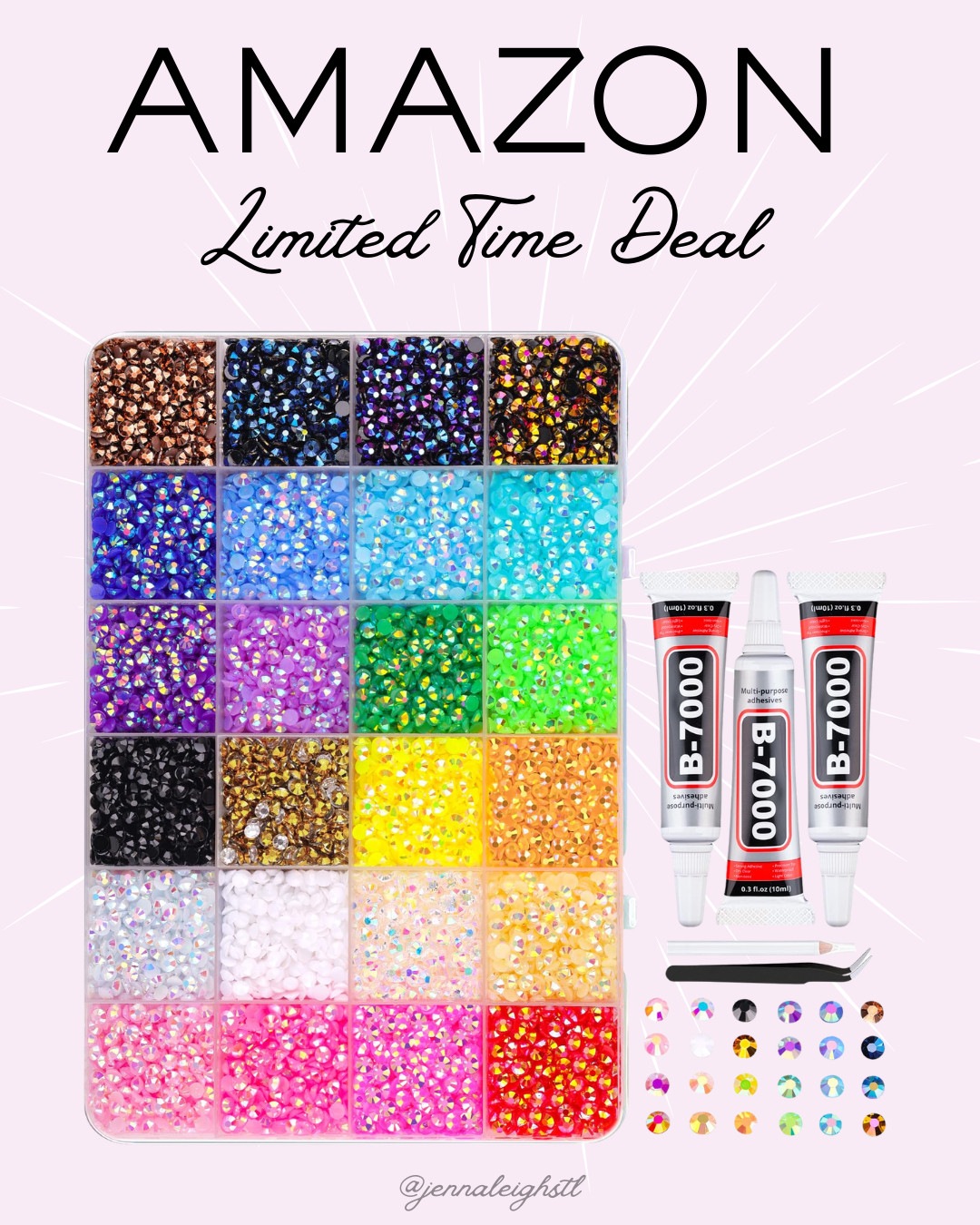 Amazon limited time deal on this bedazzling kit. Such a fun way to try one of the most popular craft trends right now, and it would make a great project for bored kids looking for something creative to do this summer. 

 #LTKmomlife #LTKSaleAlert #LTKKids