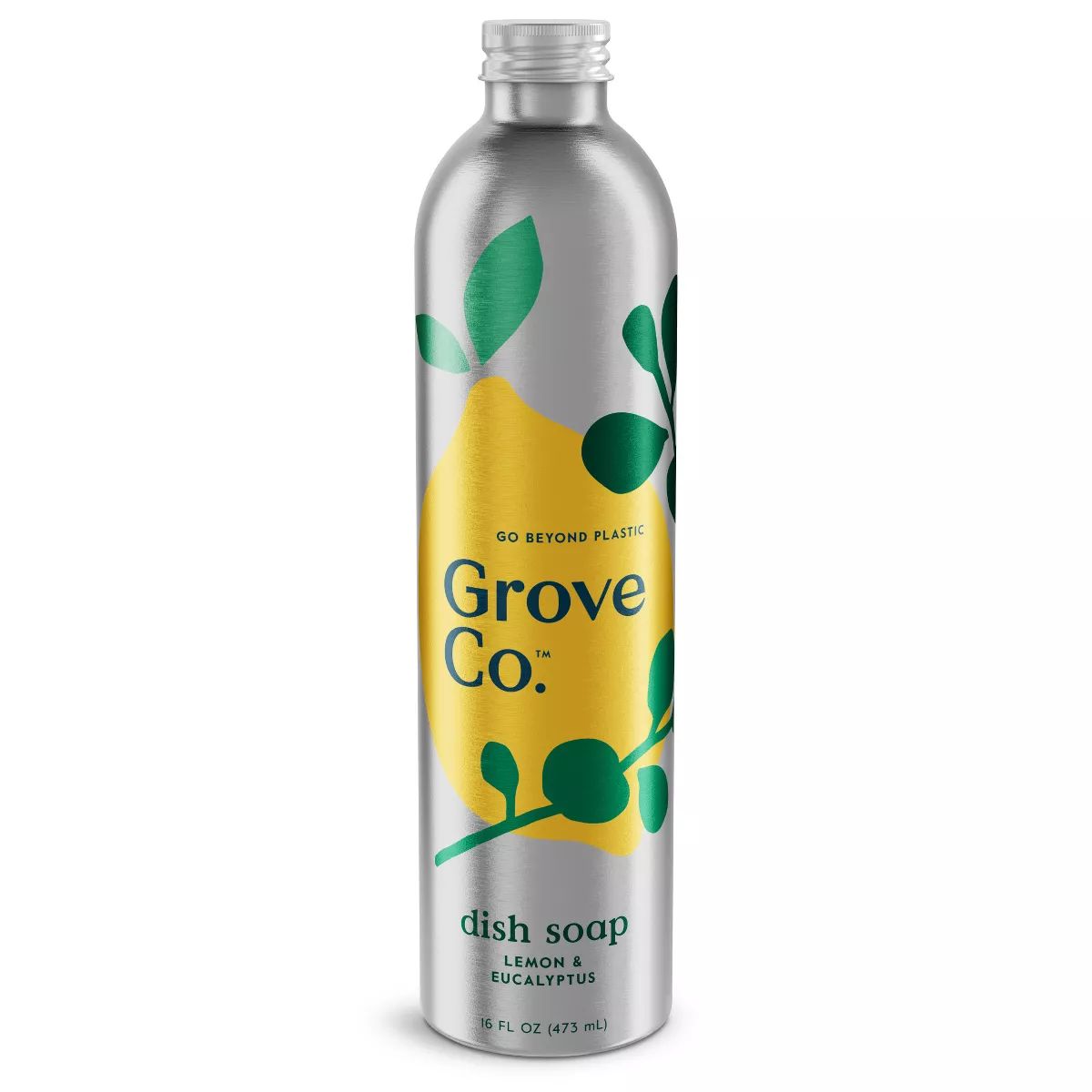Grove Co. Lemon & Eucalyptus Ultimate Dish Soap Refill in Aluminum Bottle - 16 fl oz | Target