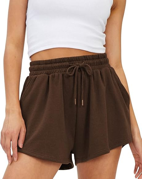Trendy Queen Womens Sweat Shorts Casual Summer Comfy Lounge Athletic Shorts Elastic Cotton Runnin... | Amazon (US)