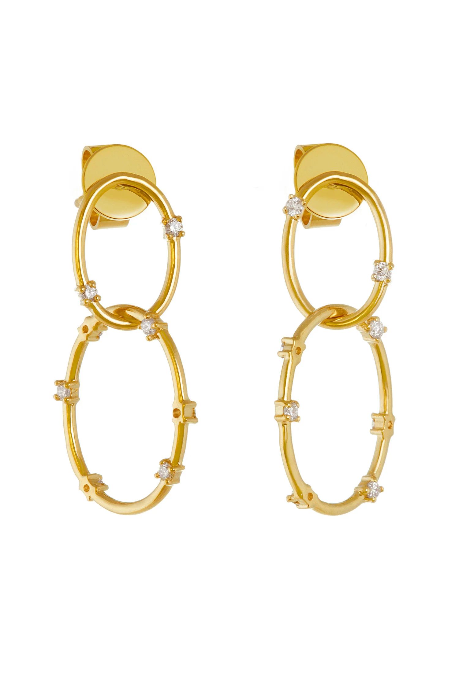 Mini Oh! Earrings in 18K Gold | Devon Woodhill
