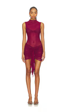 BY.DYLN Tessa Mini Dress in Plum from Revolve.com | Revolve Clothing (Global)