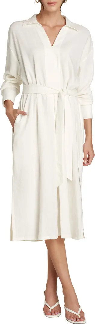 Willow Nadine Popover Long Sleeve Midi Shirtdress | Nordstrom | Nordstrom