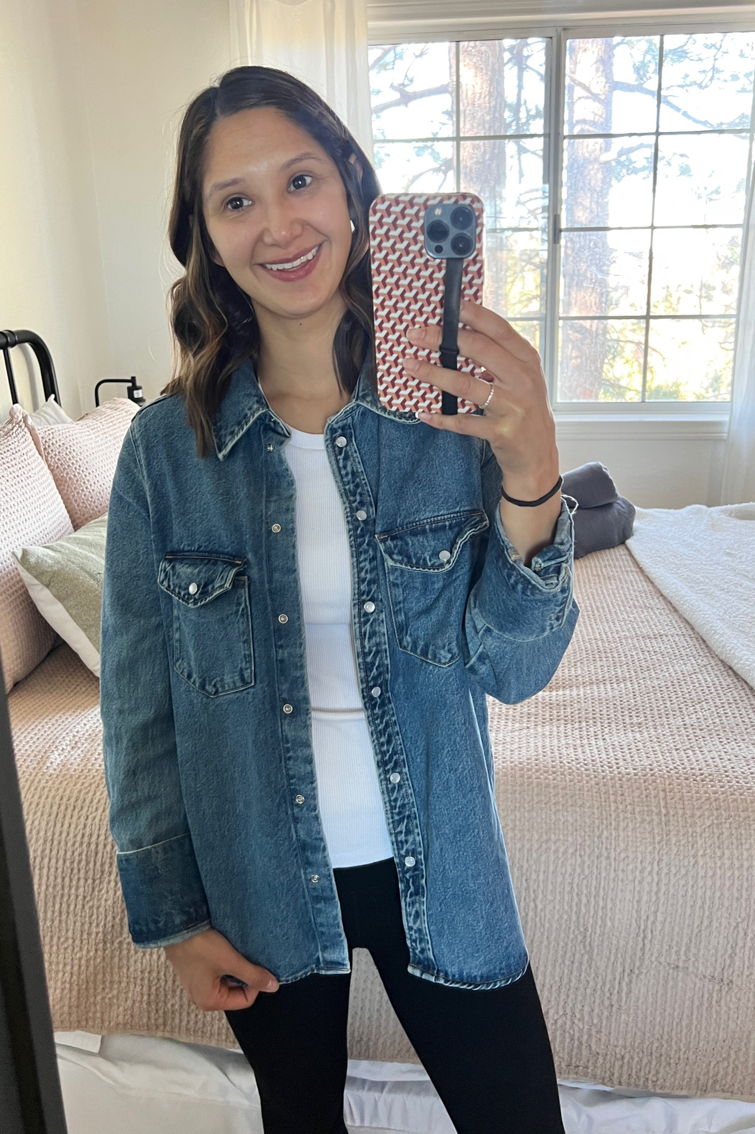 Budget friendly denim shacket 

#LTKFindsUnder50 #LTKWorkwear