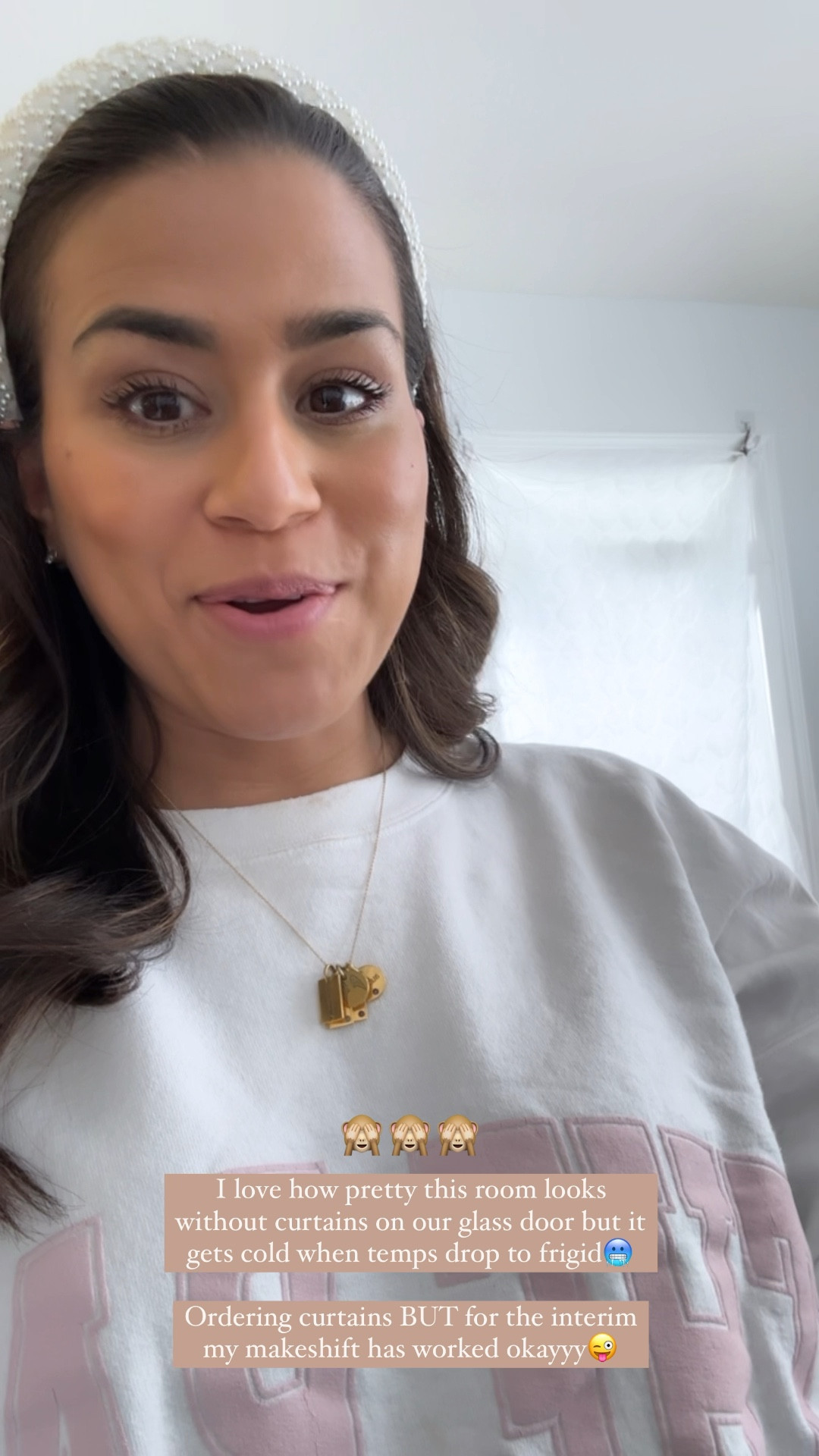 These hooks have held up for a week now!! Backstory: it got VERY cold here, big snowstorm, it’s frigid ice cold outside. We have lots of windows in this room so since I have not put curtains up I needed to do something to keep the warmth in and cold out. I used these hooks, hair ties (LOL) and a thick blanket as a makeshift this week. These adhesive hooks would be great for wreaths or any thing 13lbs and under. 

#LTKSeasonal #LTKHome #LTKWatchNow