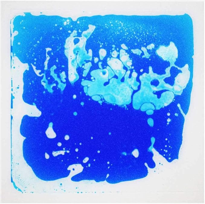 LONGKING 12 Inch X 12 Inch (30cm X 30cm) Liquid Encased Decorative Tiles, Bright Blue | Amazon (US)