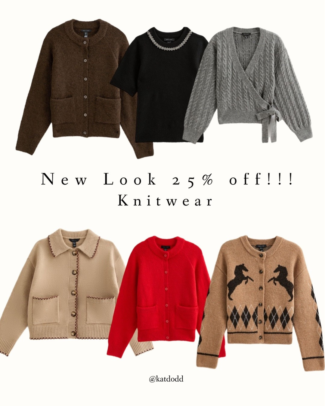New look knitwear cardigans and jumpers 🤍 25% off with code GEP-H9EW-9ECX-1986 and free delivery!!!


New look sale knitwear cardigan brown red beige tie wrap jumper embellished short sleeved jumper 

#LTKautumn #LTKuk #LTKsale