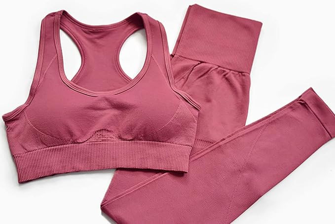 Hotexy Workout Set for Women 2 Pieces Outfits Seamless Yoga Leggings with Sports Bra Tank Top Gym... | Amazon (US)