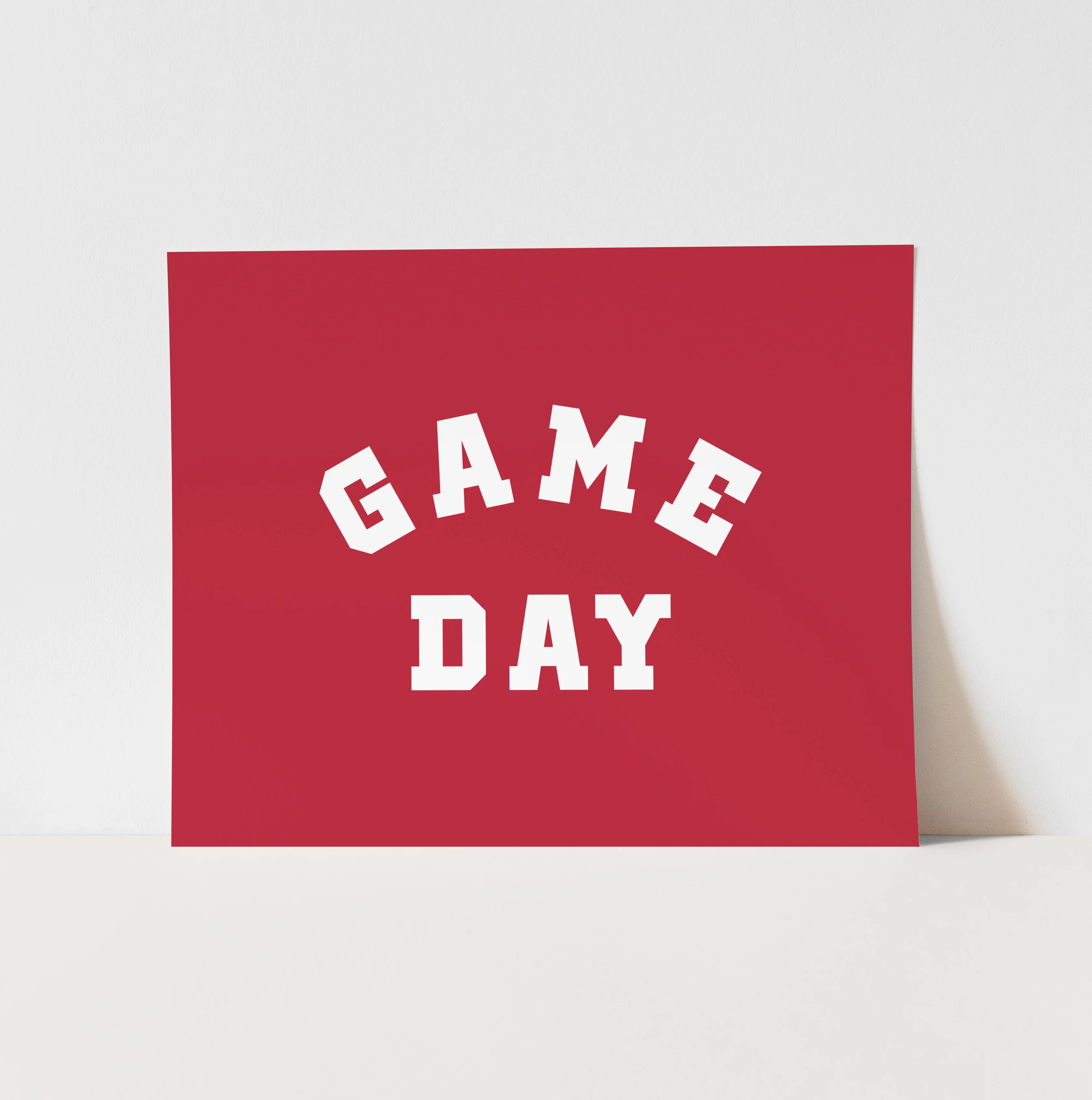 Art Print: {Red} Game Day | Hunny Prints