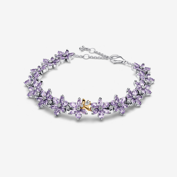 Pandora Bridgerton Herbarium & Bee Tennis Bracelet | Pandora US