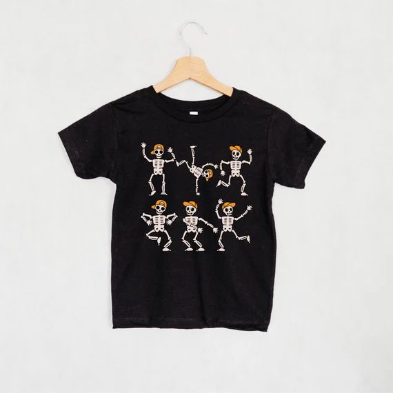 Halloween Shirt for Kids Dancing Skeleton Shirt Kids - Etsy | Etsy (US)