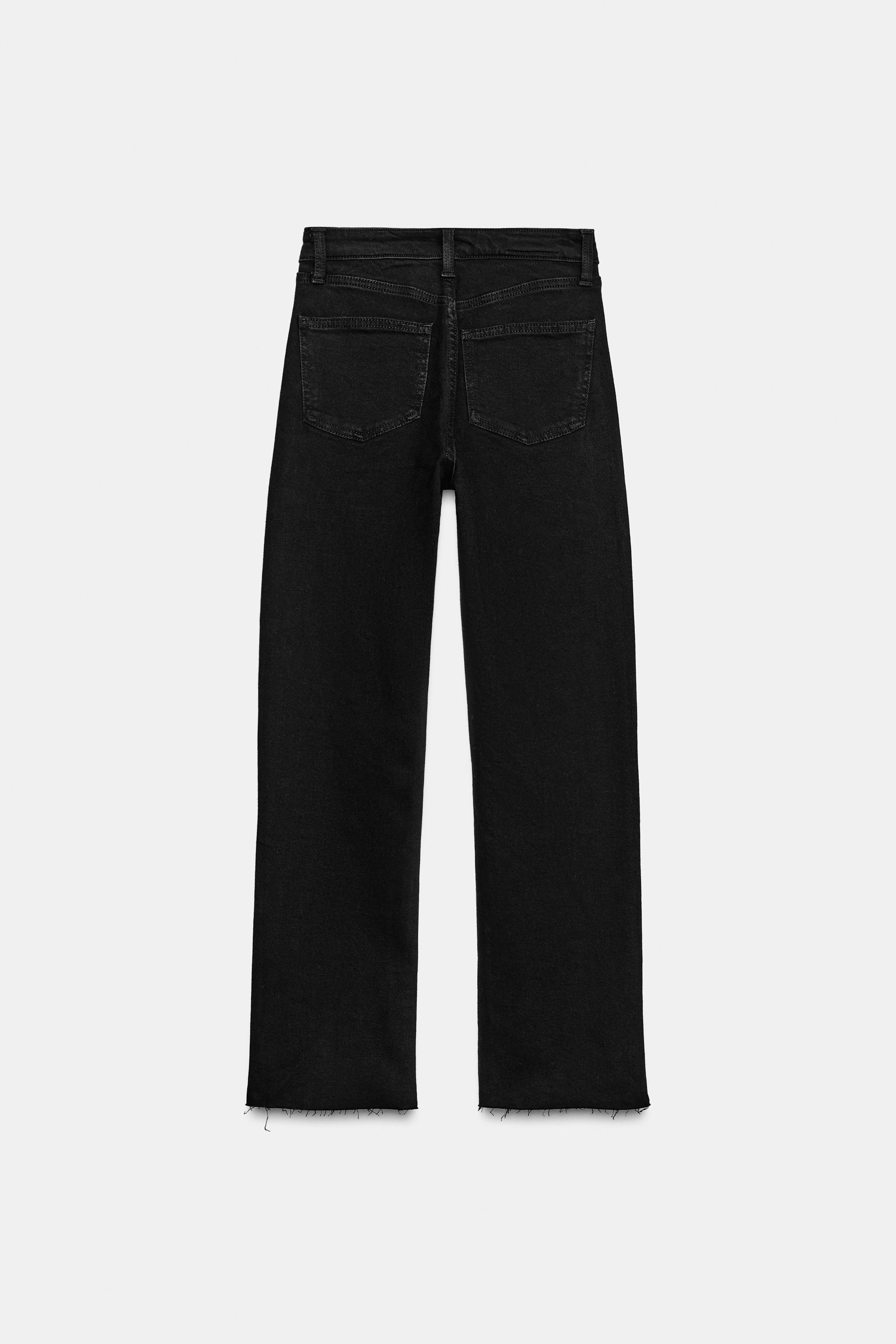 TRF HIGH-WAIST CROPPED FLARE JEANS | Zara UK