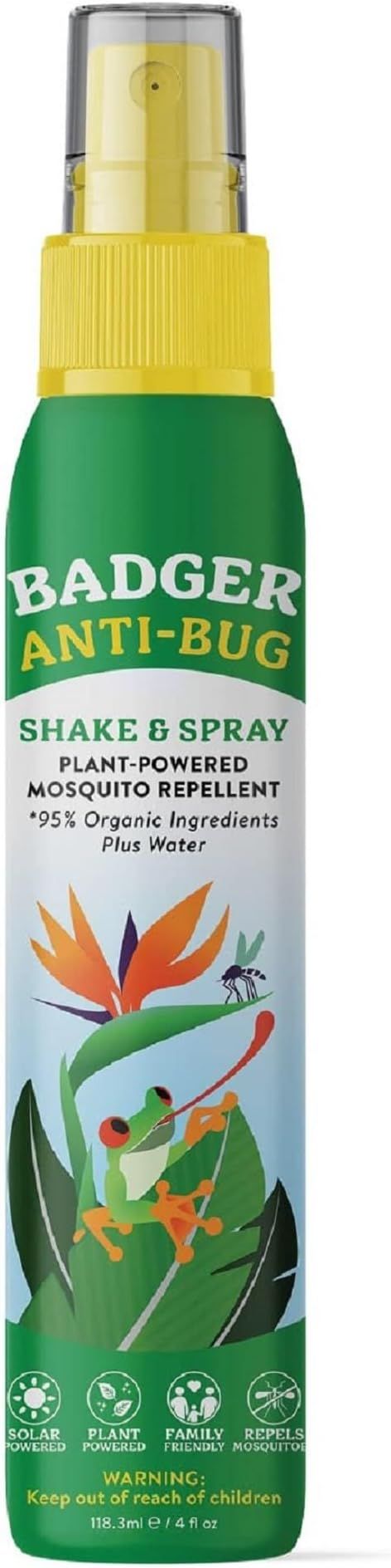 Badger Bug Spray, Non-DEET Mosquito Repellent with Citronella & Lemongrass, Natural Bug Spray for... | Amazon (US)