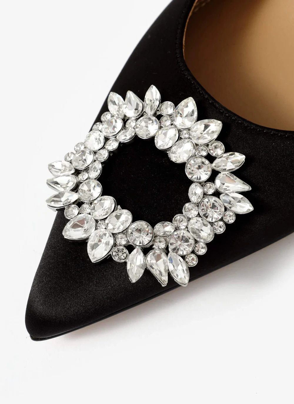 Ori Black Leather Sling Back Heels | Mint Velvet