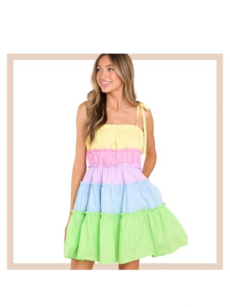 Colour block fit and flare summer mini dress

#LTKstyletip #LTKunder50 #LTKunder100