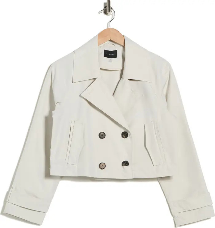 T Tahari Double Breasted Crop Trench | Nordstromrack | Nordstrom Rack