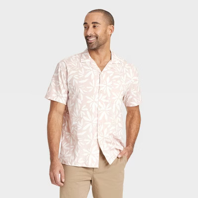 Men's Vacay Short Sleeve Challis Camp Shirt - Goodfellow & Co™ | Target